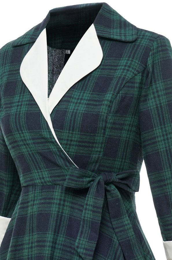 Vintage Zelené Kožešinové Šaty