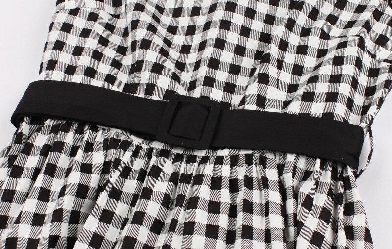 Šaty Gingham Check Ze 60. Let