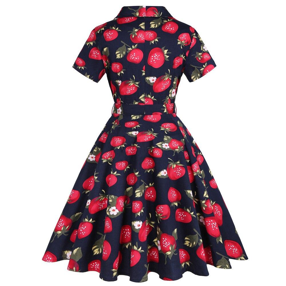 Vintage Šaty Strawberry Plus Size