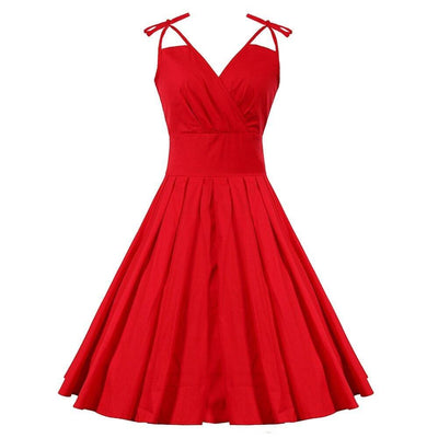 Glamour Červené Šaty 50. Let