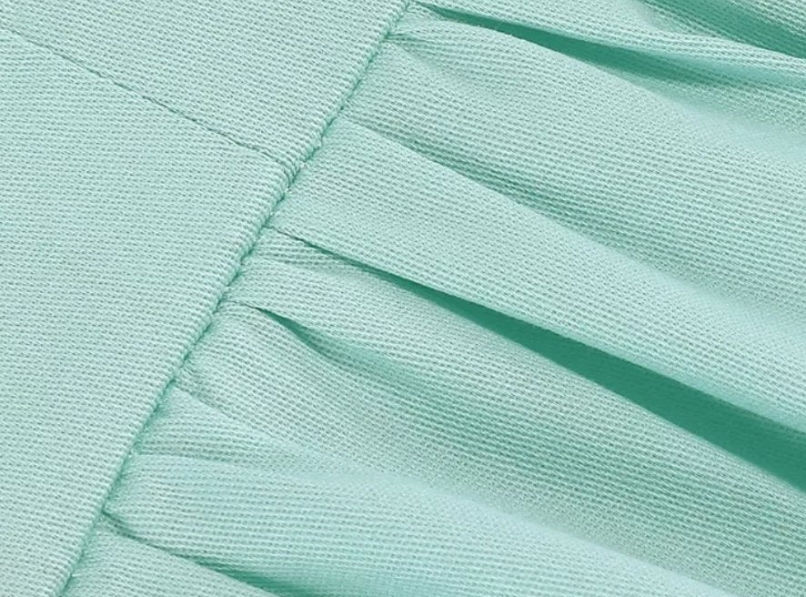 Vintage Tyrkysové Šaty Velké Velikosti S Vysokým Pasem