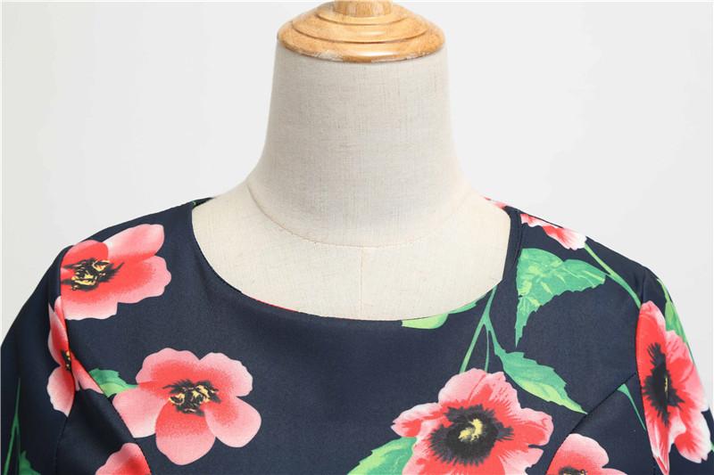 Vintage Černé Zimní Mákové Šaty