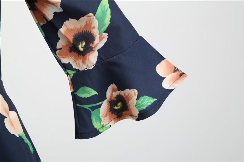 Vintage Černé Květinové Zimní Šaty