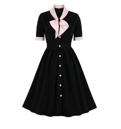 Vintage Dress Game Of The Queen Black