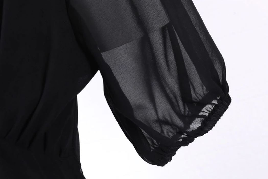 Vintage Dlouhé Černé Šaty Z 50. Let