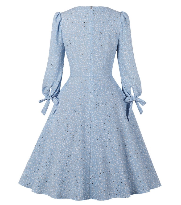 Vintage Dlouhé Boho Květinové Šaty