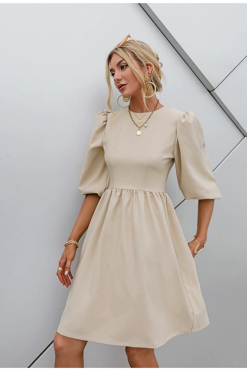 Vintage Šaty S 3/4 Rukávy