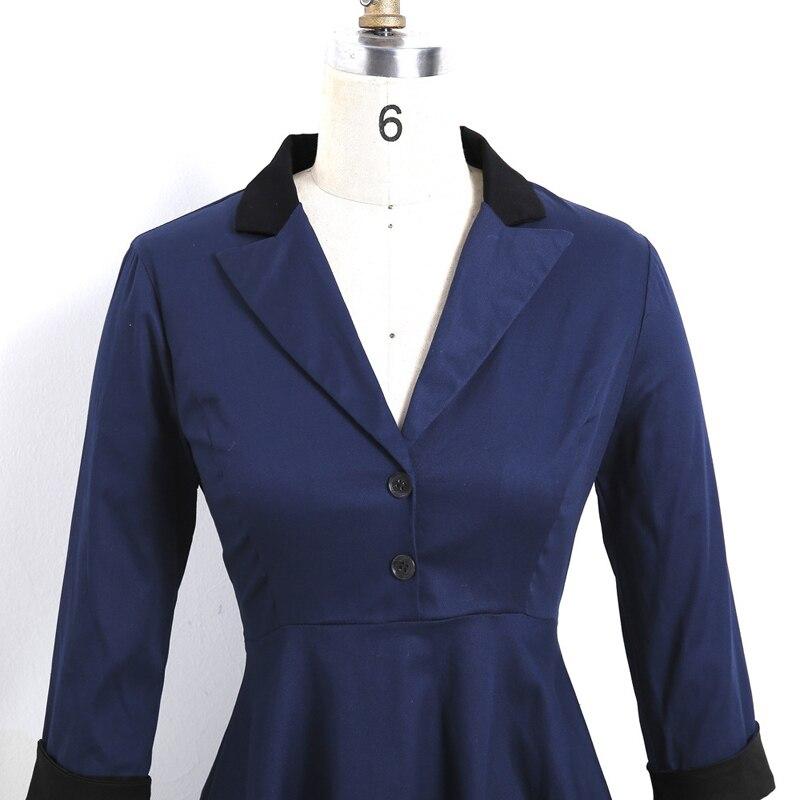 Vintage Námořnické Šaty S Dlouhým Rukávem