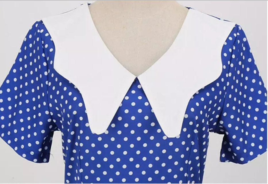 Vintage Svatební Šaty V Tmavě Modré Barvě