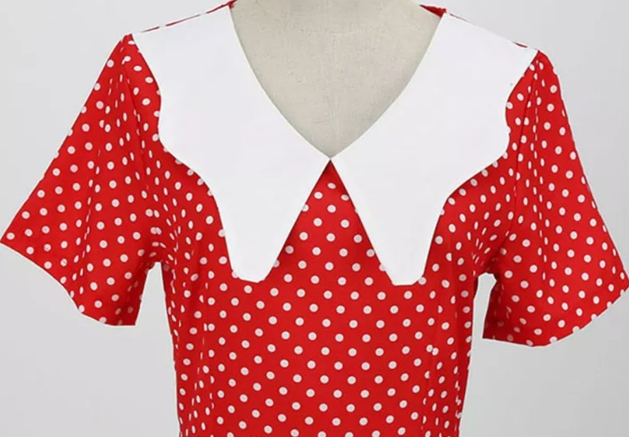 Vintage Červené Svatební Šaty