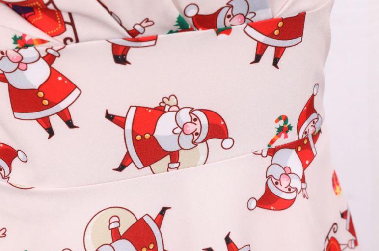 Vintage Vánoční Šaty Velké Velikosti Růžové