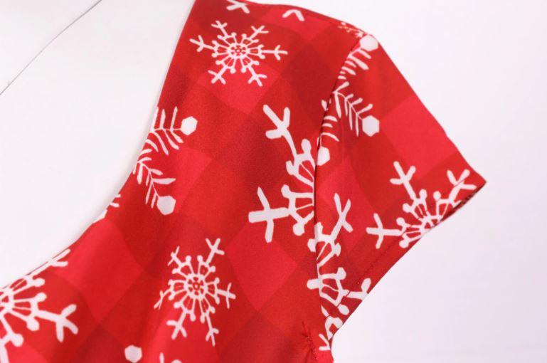 Vintage Vánoční Šaty Větší Velikosti Červené