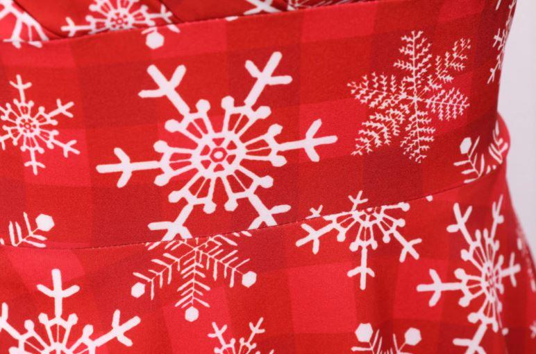 Vintage Vánoční Šaty Větší Velikosti Červené