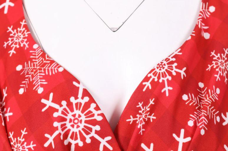 Vintage Vánoční Šaty Větší Velikosti Červené