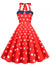 Vintage Pin Up Srdce Usa Šaty