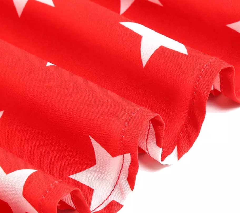 Vintage Pin Up Srdce Usa Šaty