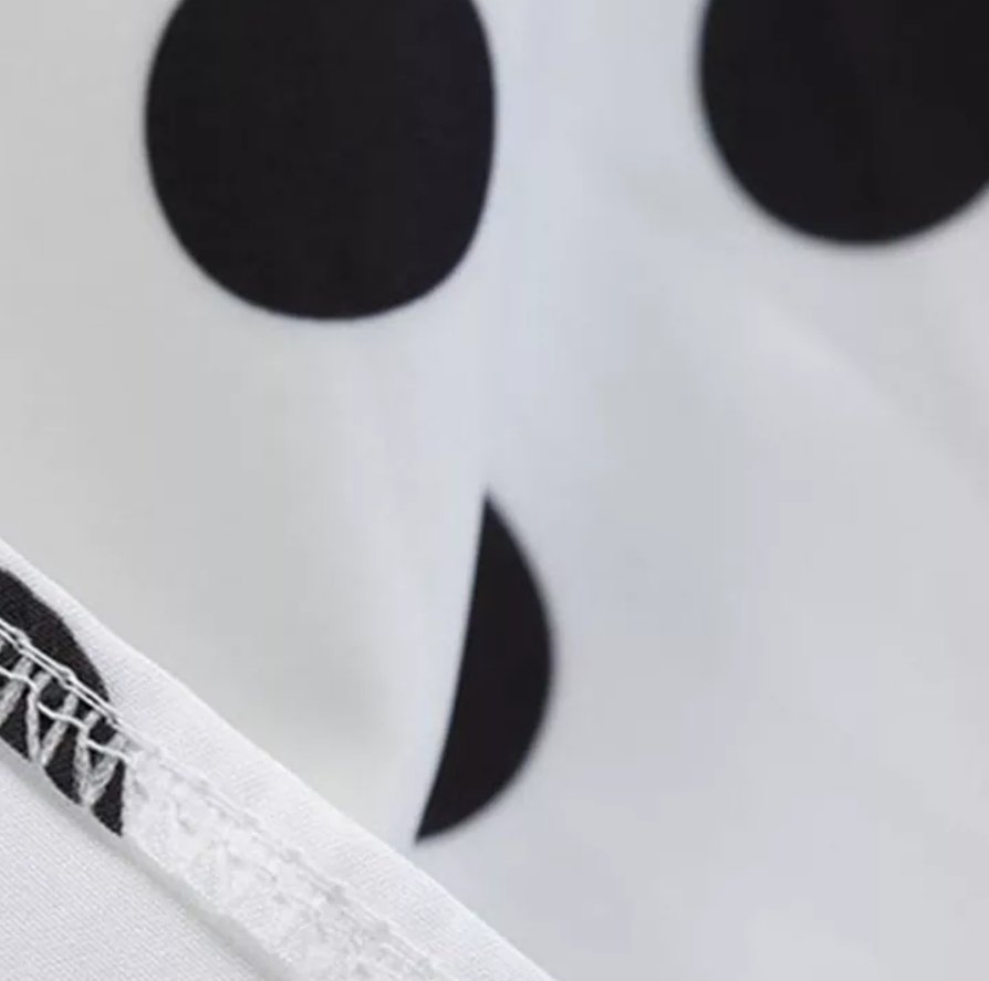 Vintage Pin Up Šaty Černé Puntíky