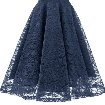 Vintage Navy Recepční Šaty