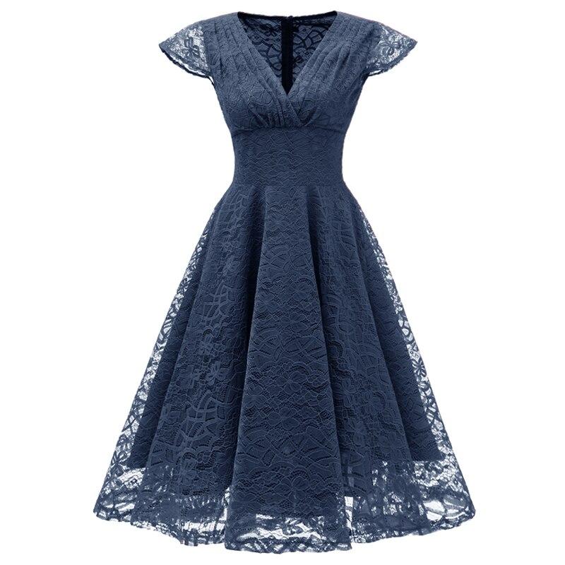 Vintage Navy Recepční Šaty