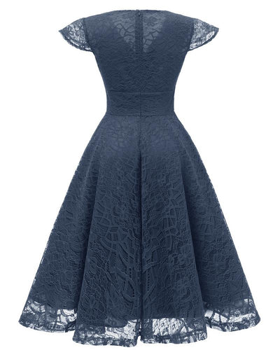 Vintage Navy Recepční Šaty