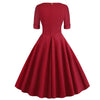 Vintage Karmínové Šaty Rockabilly Z 50. Let