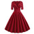 Vintage Karmínové Šaty Rockabilly Z 50. Let