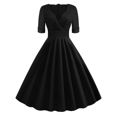 Vintage Rockabilly Šaty Z 50. Let Černé