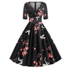 Vintage Šaty Pro Ptáky Rockabilly 50. Let