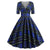 Vintage Šaty Rockabilly Tartan Blue Z 50. Let