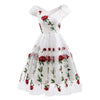 Vintage Rockabilly Krajkové Šaty Bílé