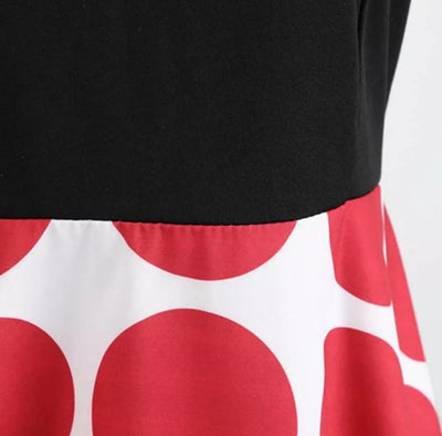 Vintage Červené A Černé Šaty Rockabilly