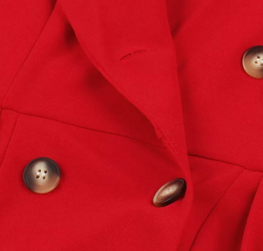 Vintage Červené Šaty Liberty