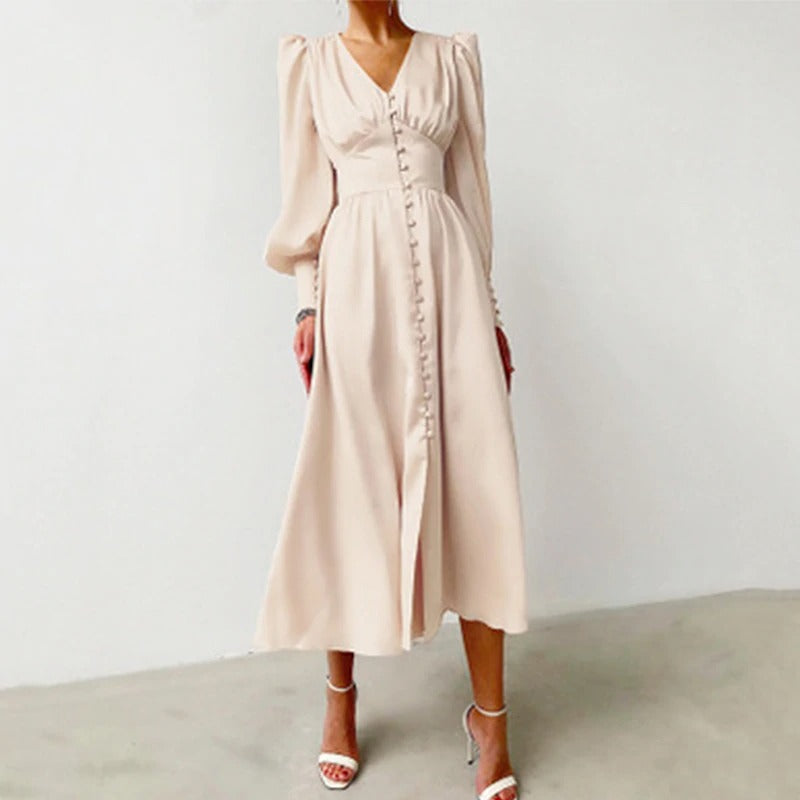 Vintage Saténové Šaty