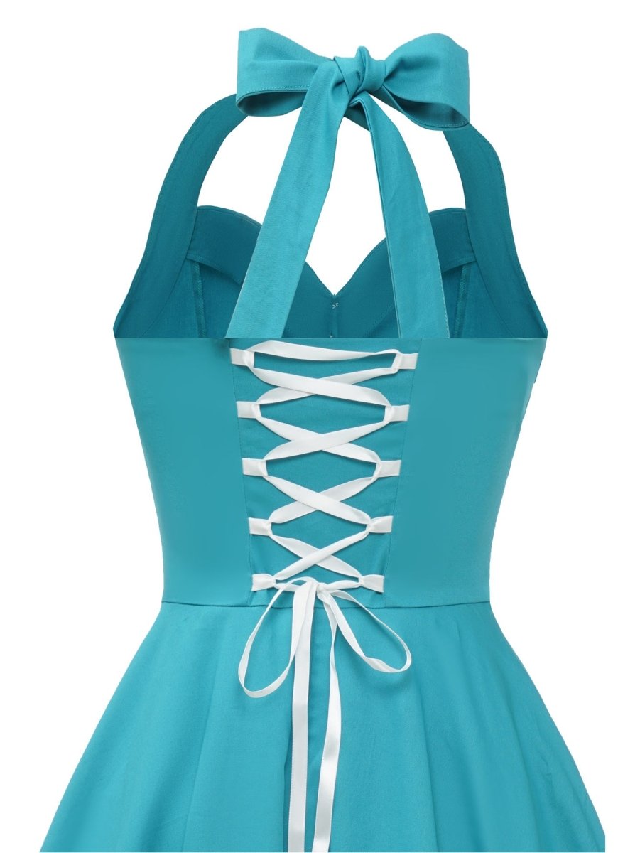 Vintage Sexy Pin Up Sky Šaty