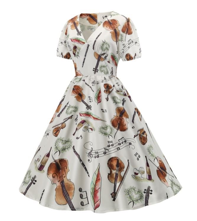 Vintage Swingové Šaty