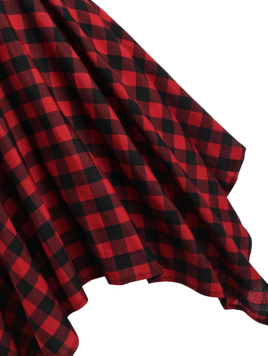 Vintage Kontrolní Šaty S Vysokým Pasem