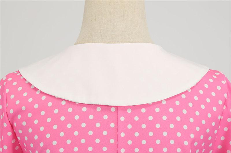 Růžové Trapézové Šaty Z 50. Let