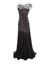 Vintage 20s Flapper Dress Black
