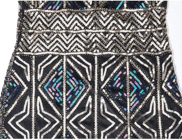 Vintage Dlouhé Zlaté Šaty Gatsby Z 20. Let