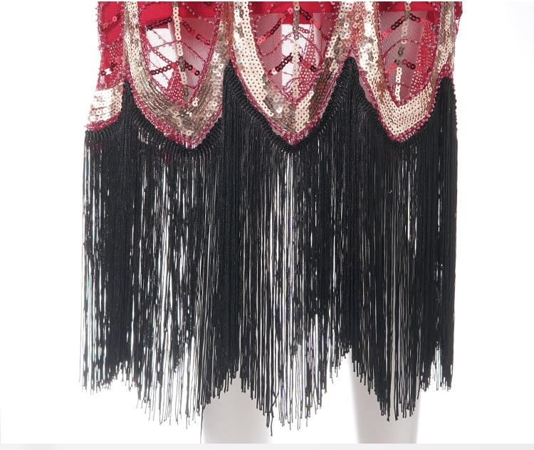 Vintage Červené Šaty Gatsby Z 20. Let