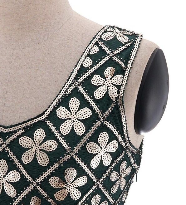 Vintage Zlaté Šaty Velikosti 20. Let