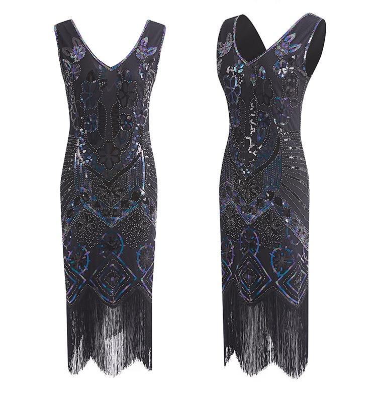 Vintage Černé Šaty V Paříži Z 20. Let