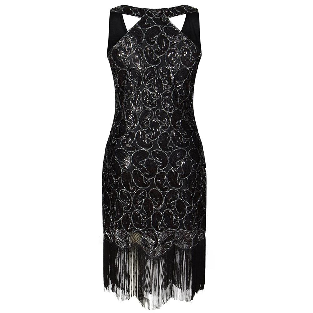 Vintage Šaty Z 20. Let Sexy Černé