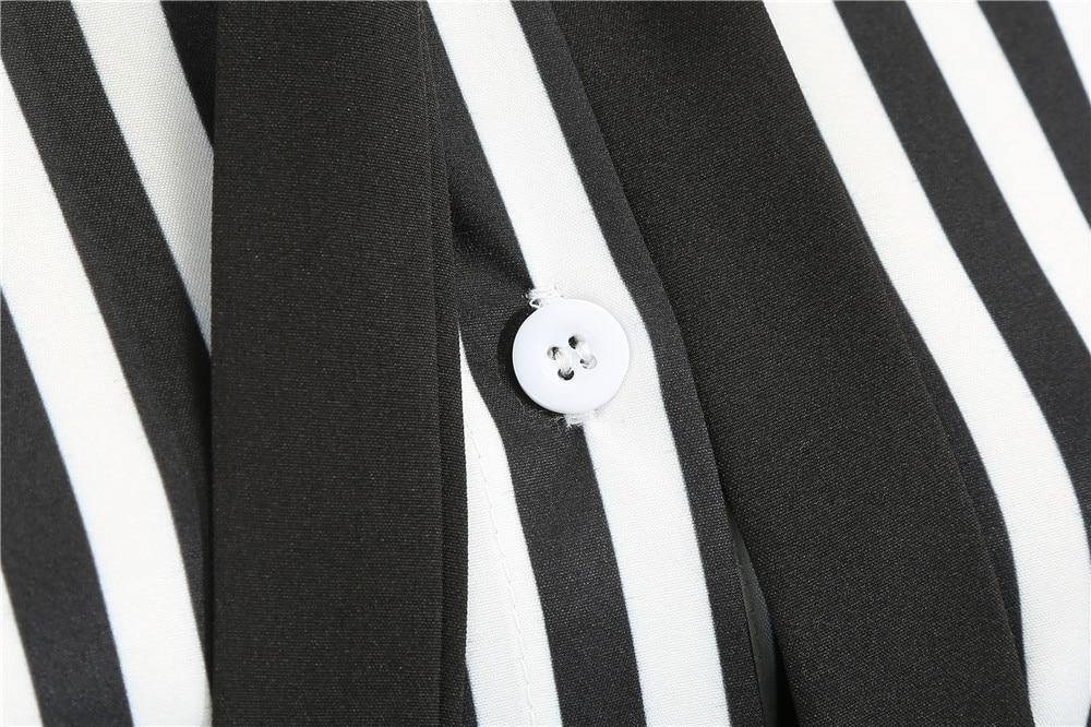 Vintage Retro Černé A Bílé Šaty