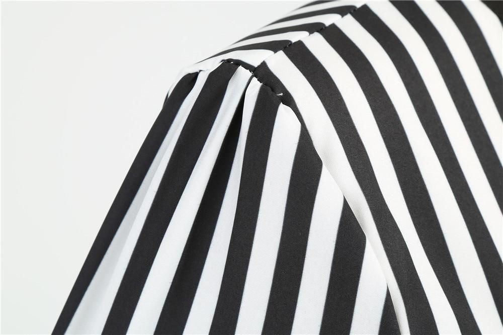 Vintage Retro Černé A Bílé Šaty